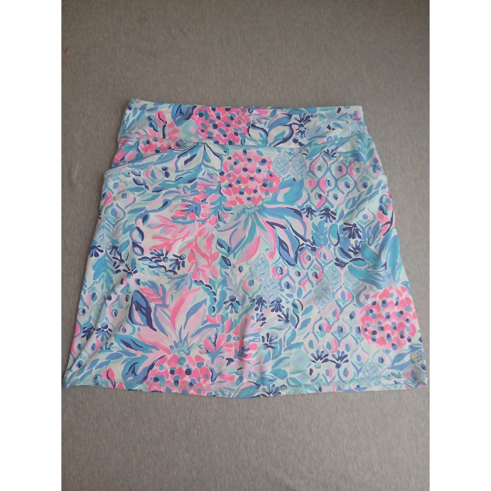 Lilly Pulitzer Luxletic Skort Medium Skirt Floral Resort Beach Cruise Active